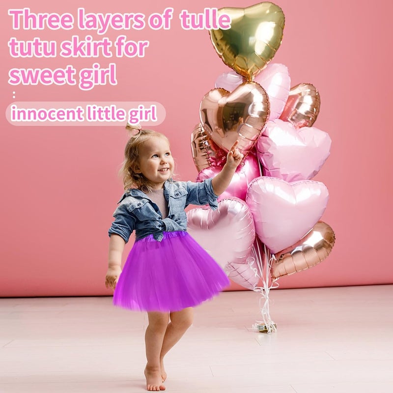Lainlight Store Tutus for Girls 3 Layered Tulle Tutu Skirts for 4-12 Year, Birthday Dance Halloween Cosplay Party Supplies - Image 4